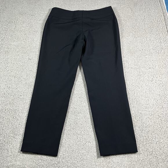 Escada Pants Womens 38 Blue Dress Straight Leg Trousers Preppy Designer - Picture 2 of 16